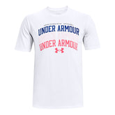 Polera manga corta UA Multi Color Collegiate para hombre