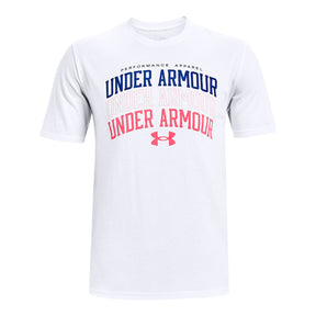 Polera manga corta UA Multi Color Collegiate para hombre
