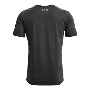 Polera manga corta UA Number Script para hombre