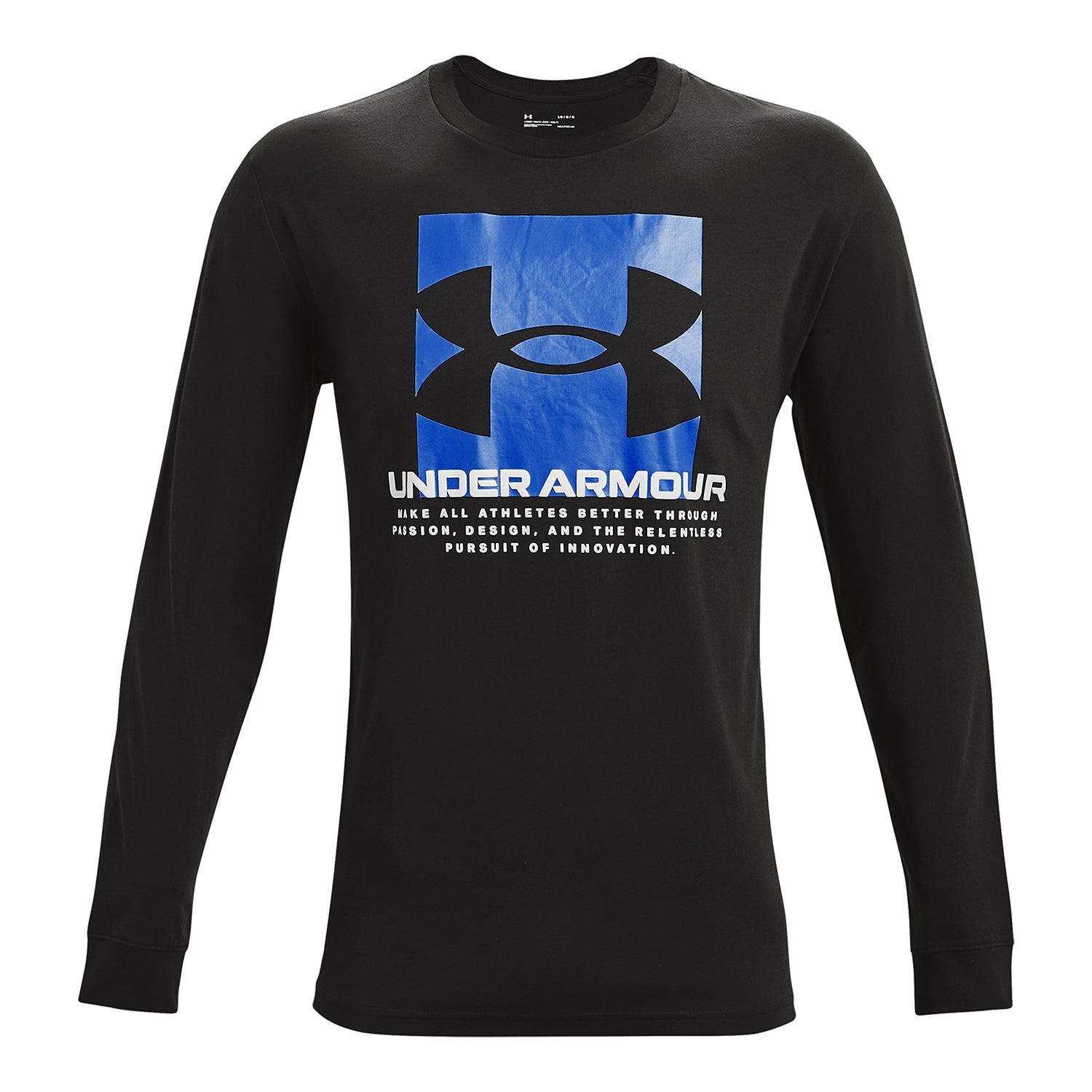 Polera manga larga UA Boxed Script para Hombre