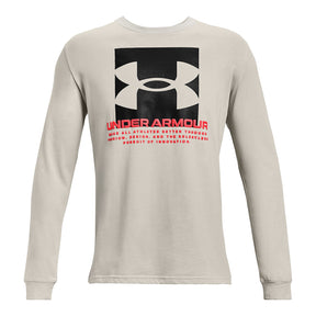 Polera manga larga UA Boxed Script para Hombre