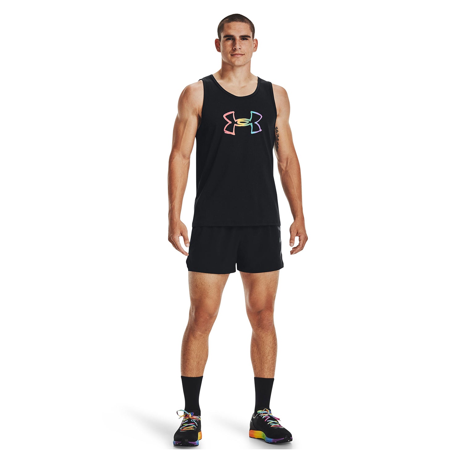Polera Sin Mangas Ua Pride Tank-Blk para Hombre