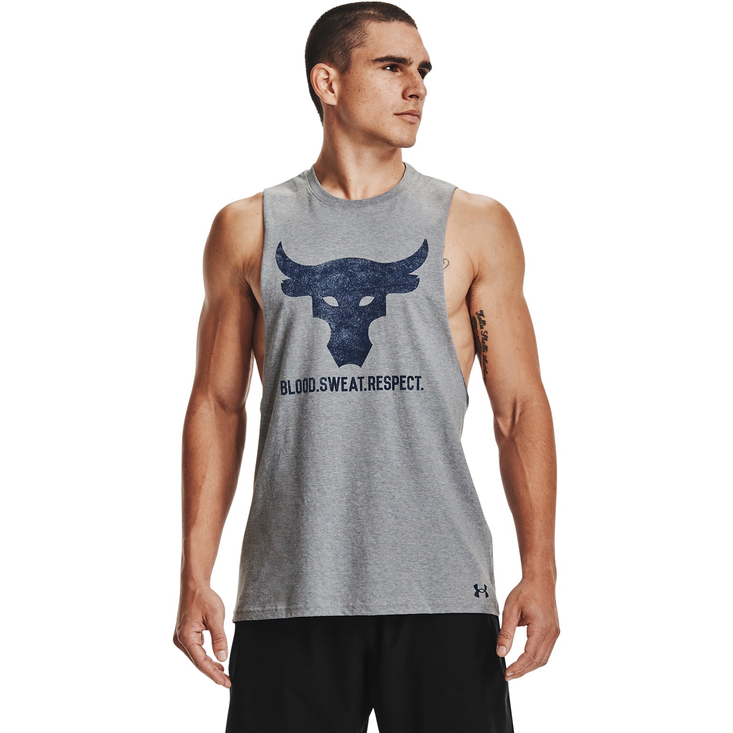 Polera Sin Mangas Ua Project Rock Brahma B para Hombre