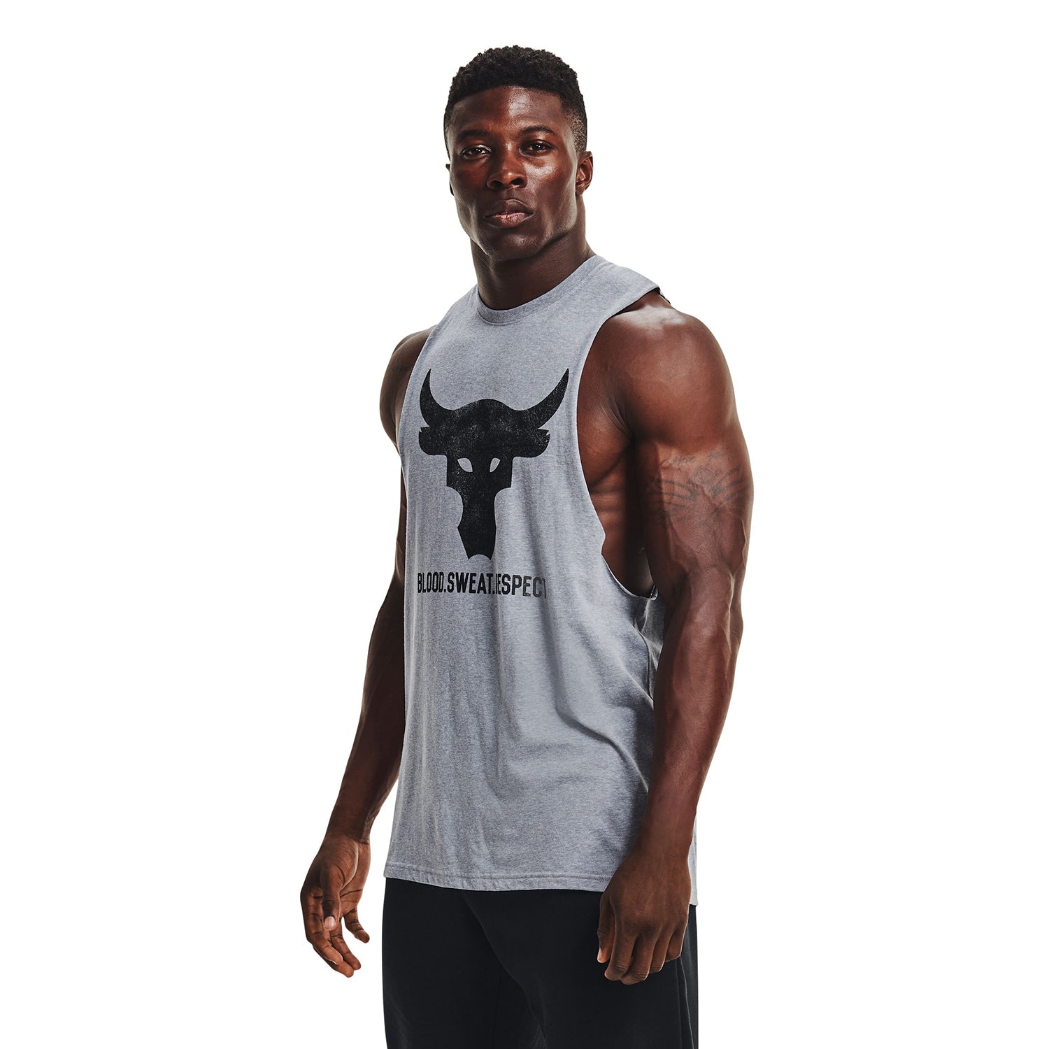 Polera Sin Mangas Ua Project Rock Brahma B para Hombre