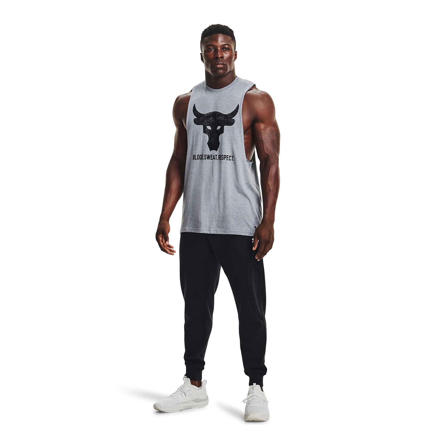 Polera Sin Mangas Ua Project Rock Brahma B para Hombre