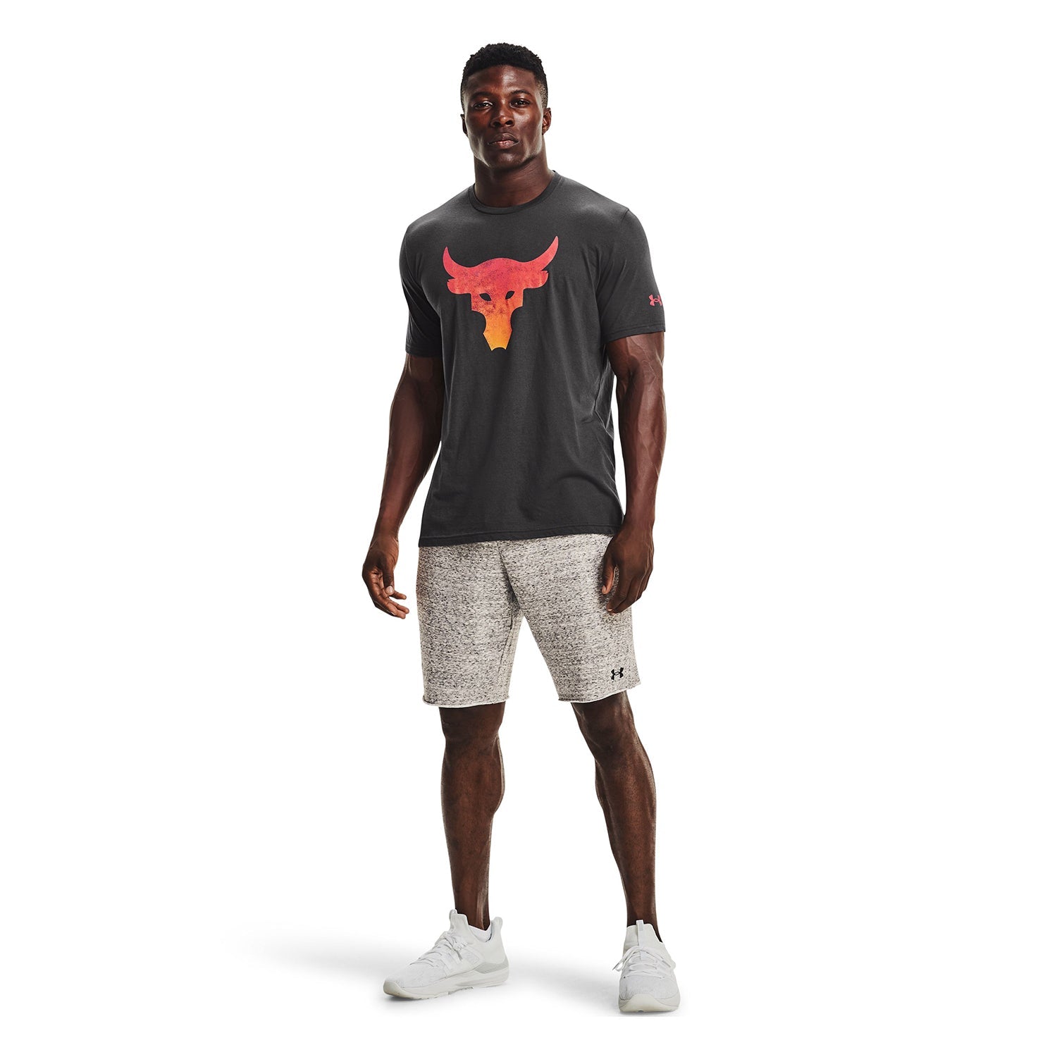 Polera Manga Corta Ua Project Rock Brahma B para Hombre