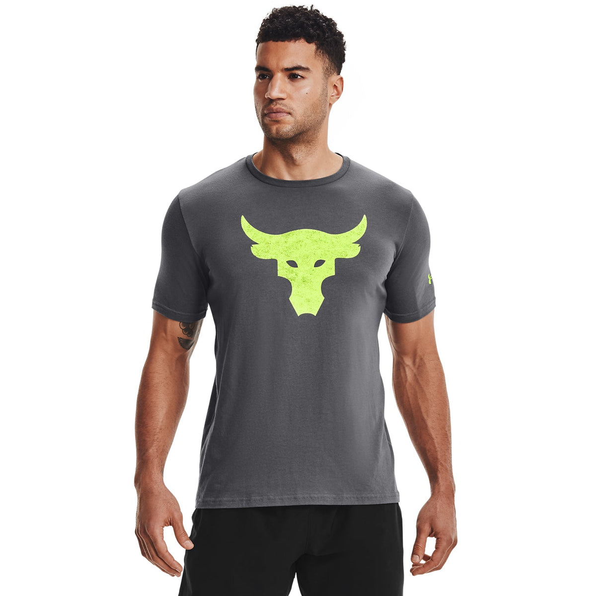 Polera Manga Corta Ua Project Rock Brahma B para Hombre