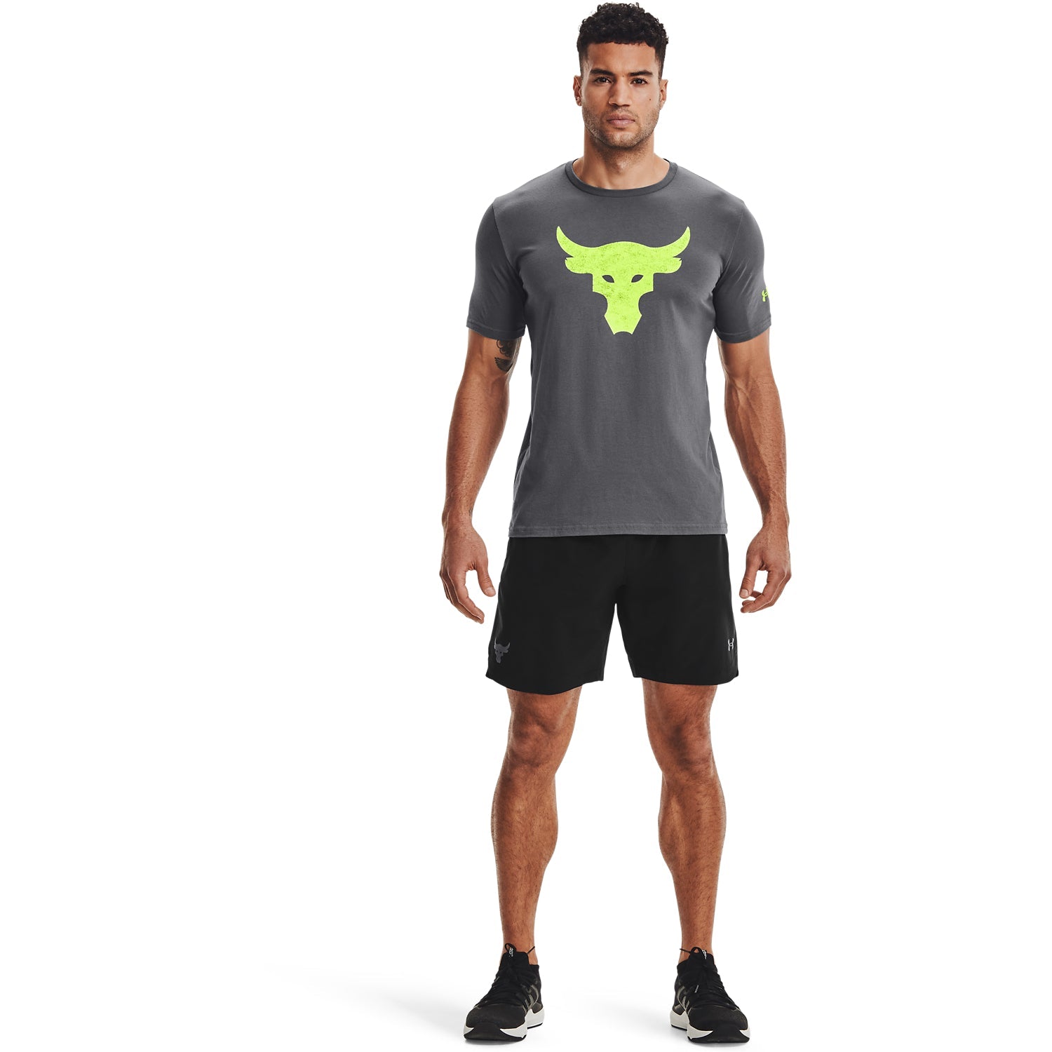 Polera Manga Corta Ua Project Rock Brahma B para Hombre