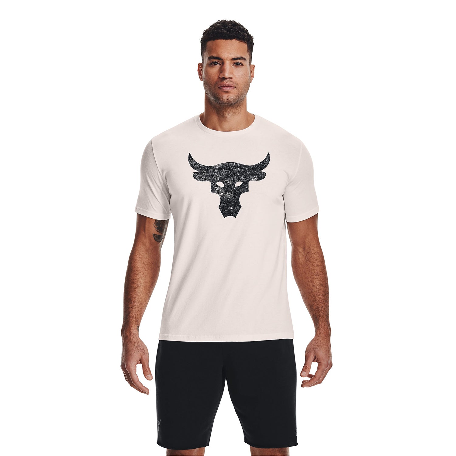 Polera Manga Corta Ua Project Rock Brahma B para Hombre