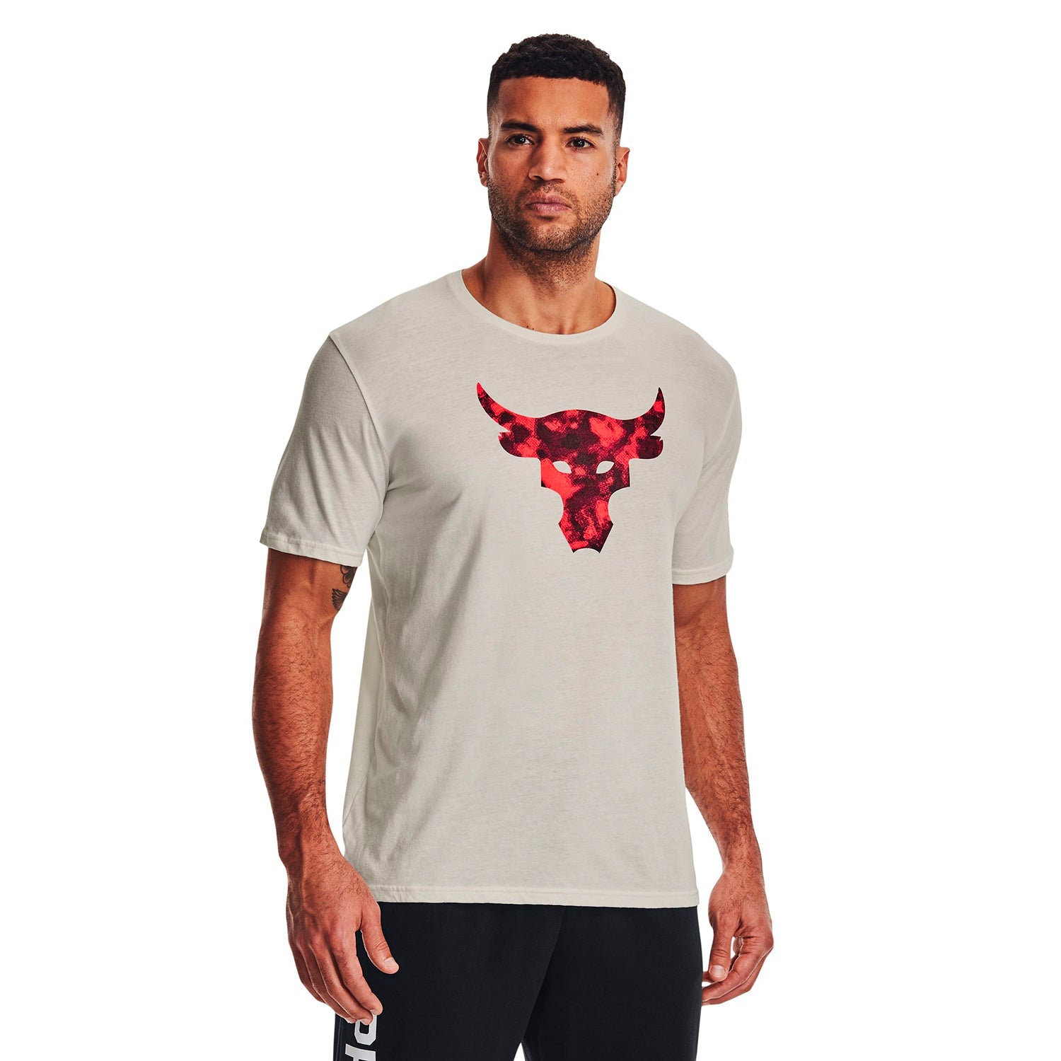 Polera Manga Corta Ua Project Rock Brahma B para Hombre