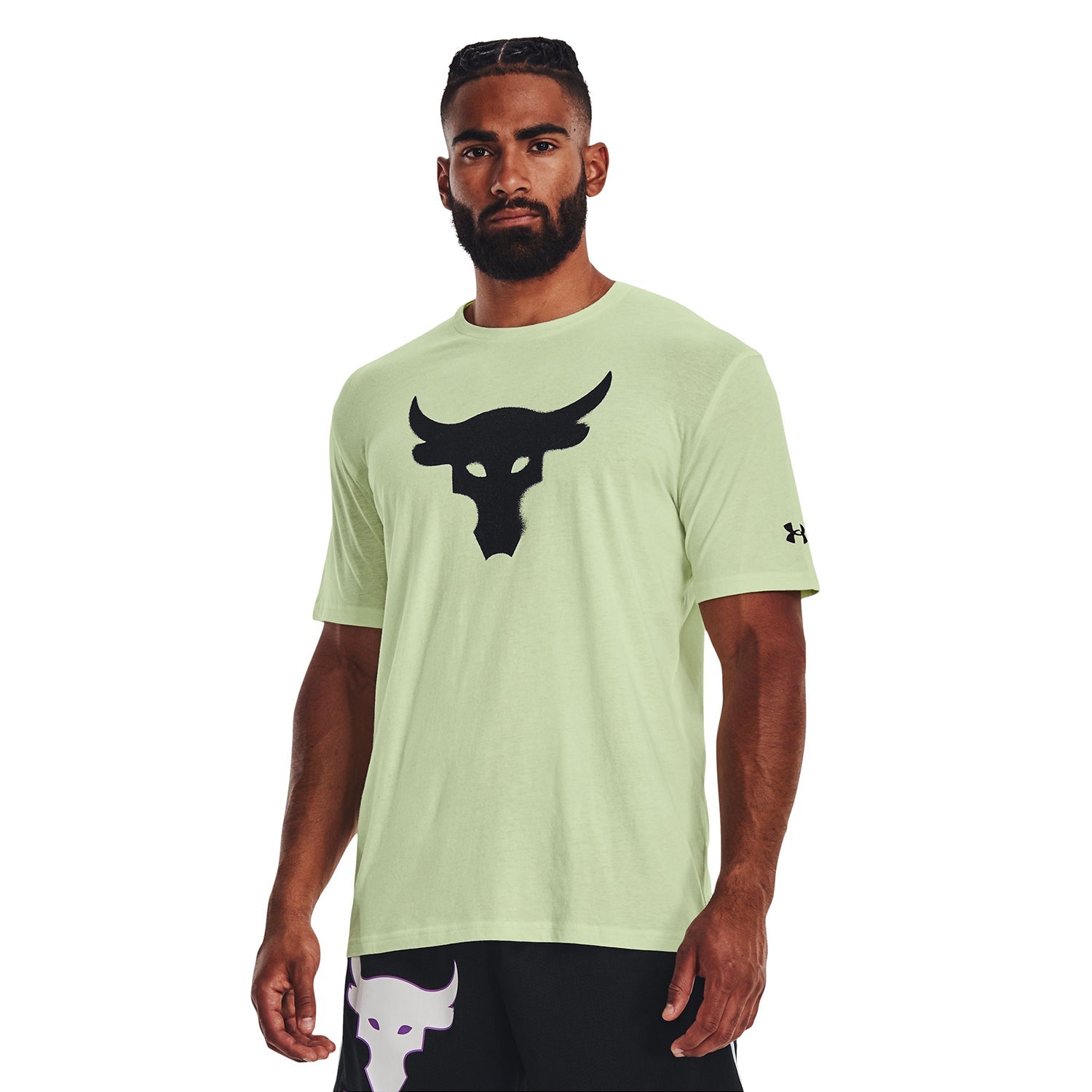 Polera Manga Corta Ua Project Rock Brahma B para Hombre