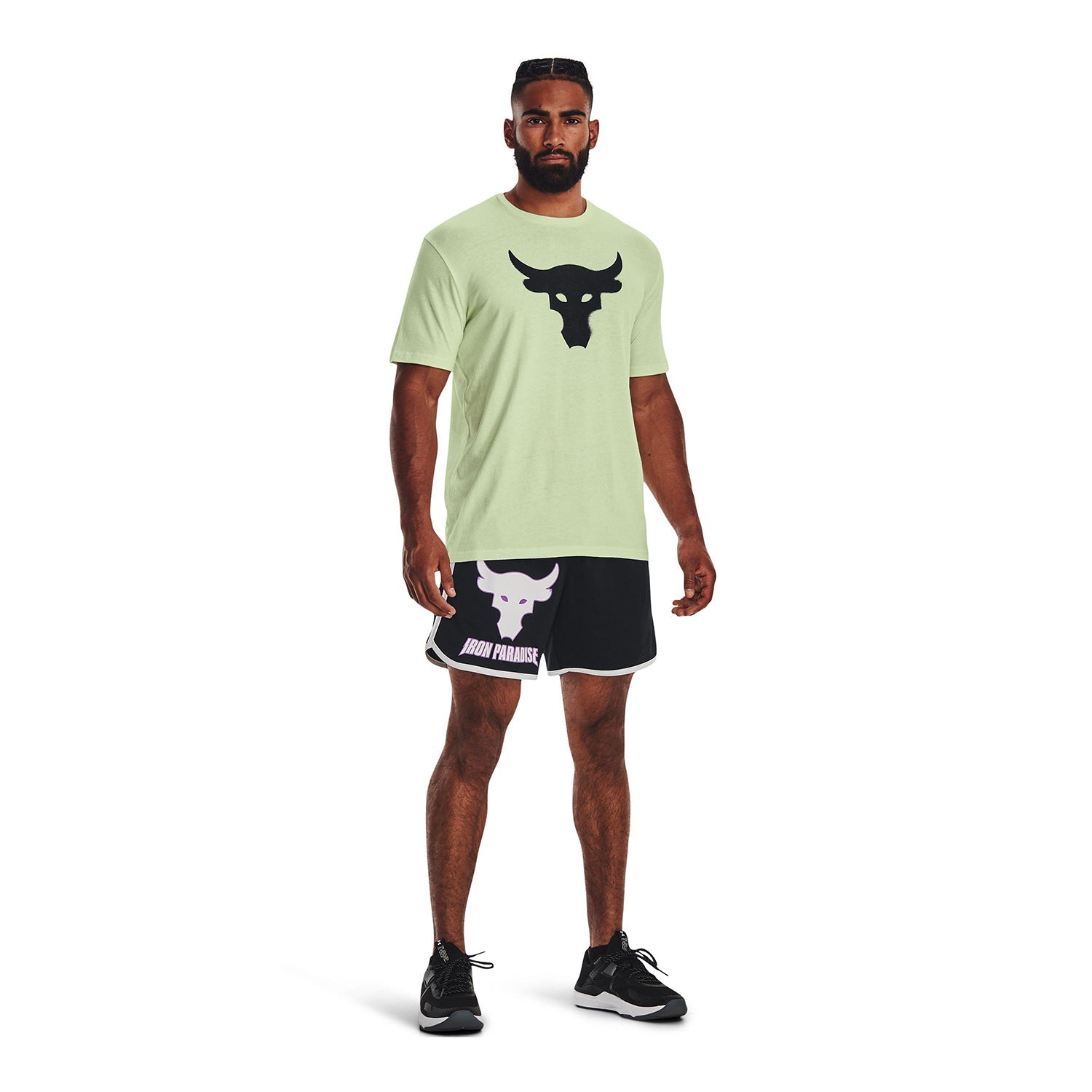 Polera Manga Corta Ua Project Rock Brahma B para Hombre