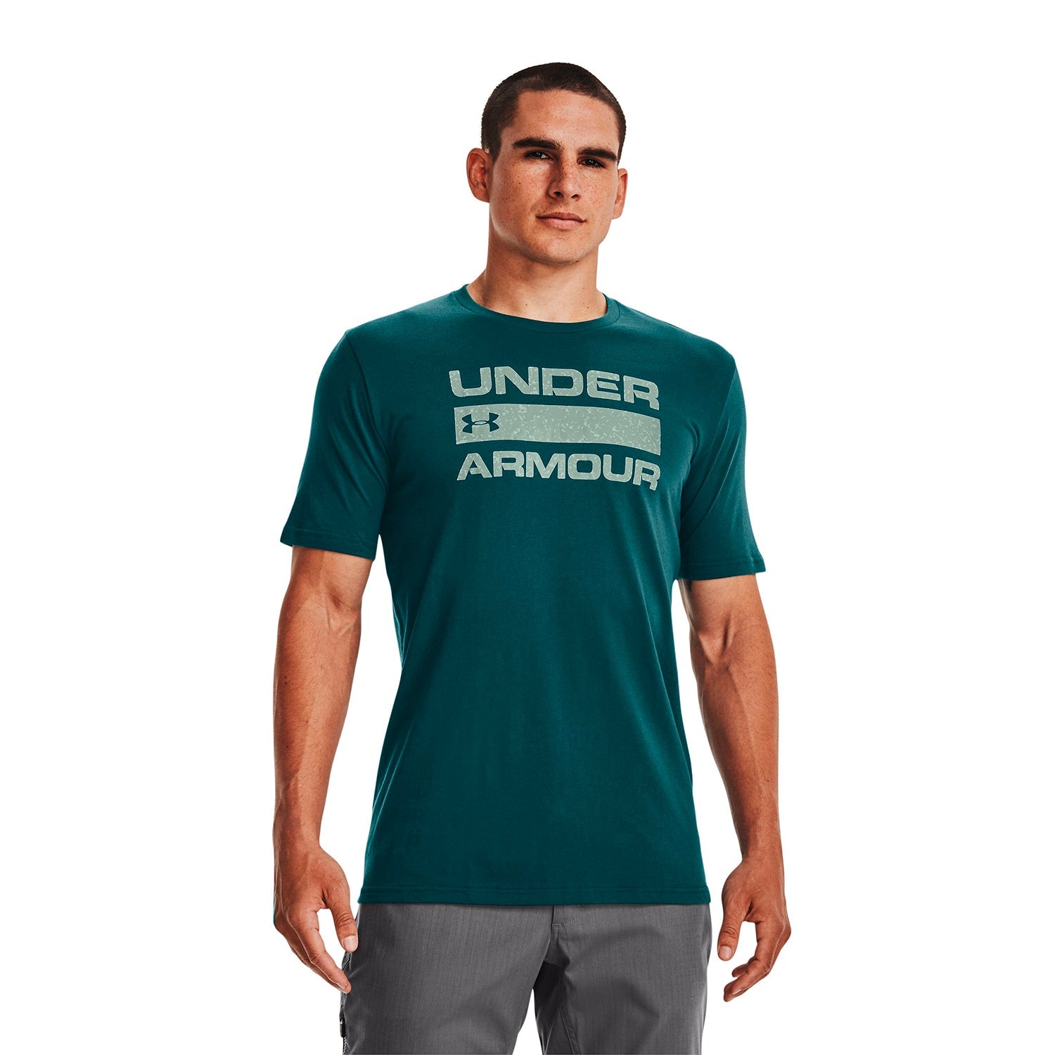 Polera UA Stacked Logo Fill T para hombre