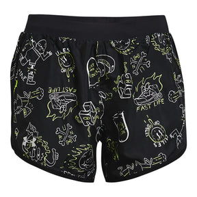 Shorts UA Run Your Face Off Print para Hombre