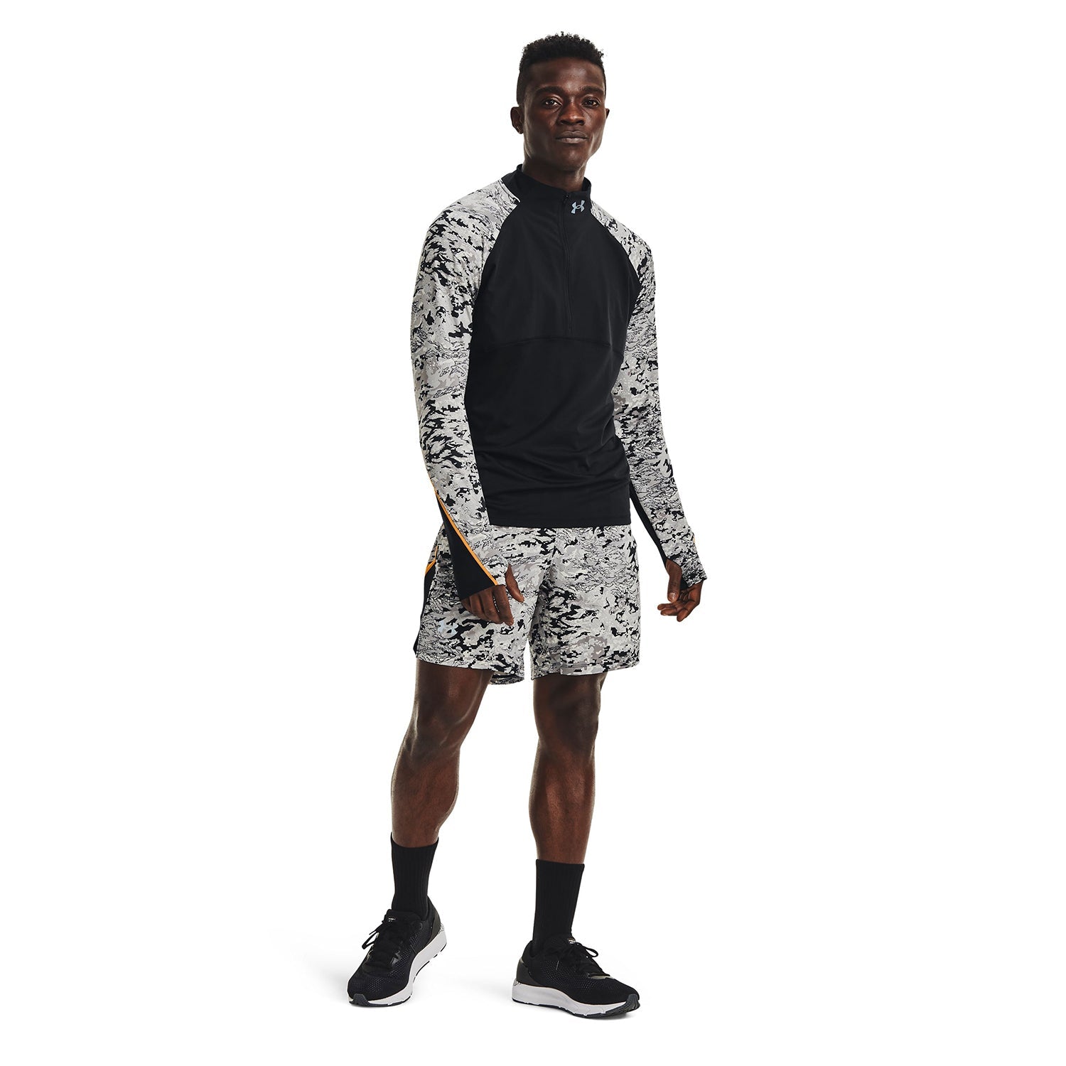 Polera manga larga UA Qualifier Run 2.0 ½ Zip II para hombre
