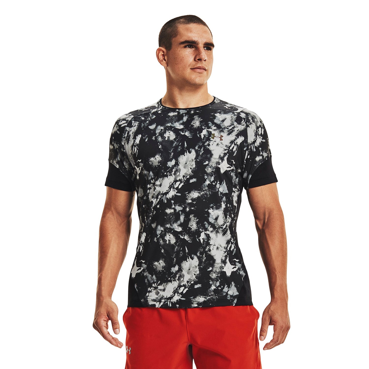 Polera manga corta UA RUSH™ HeatGear® 2.0 Print para hombre