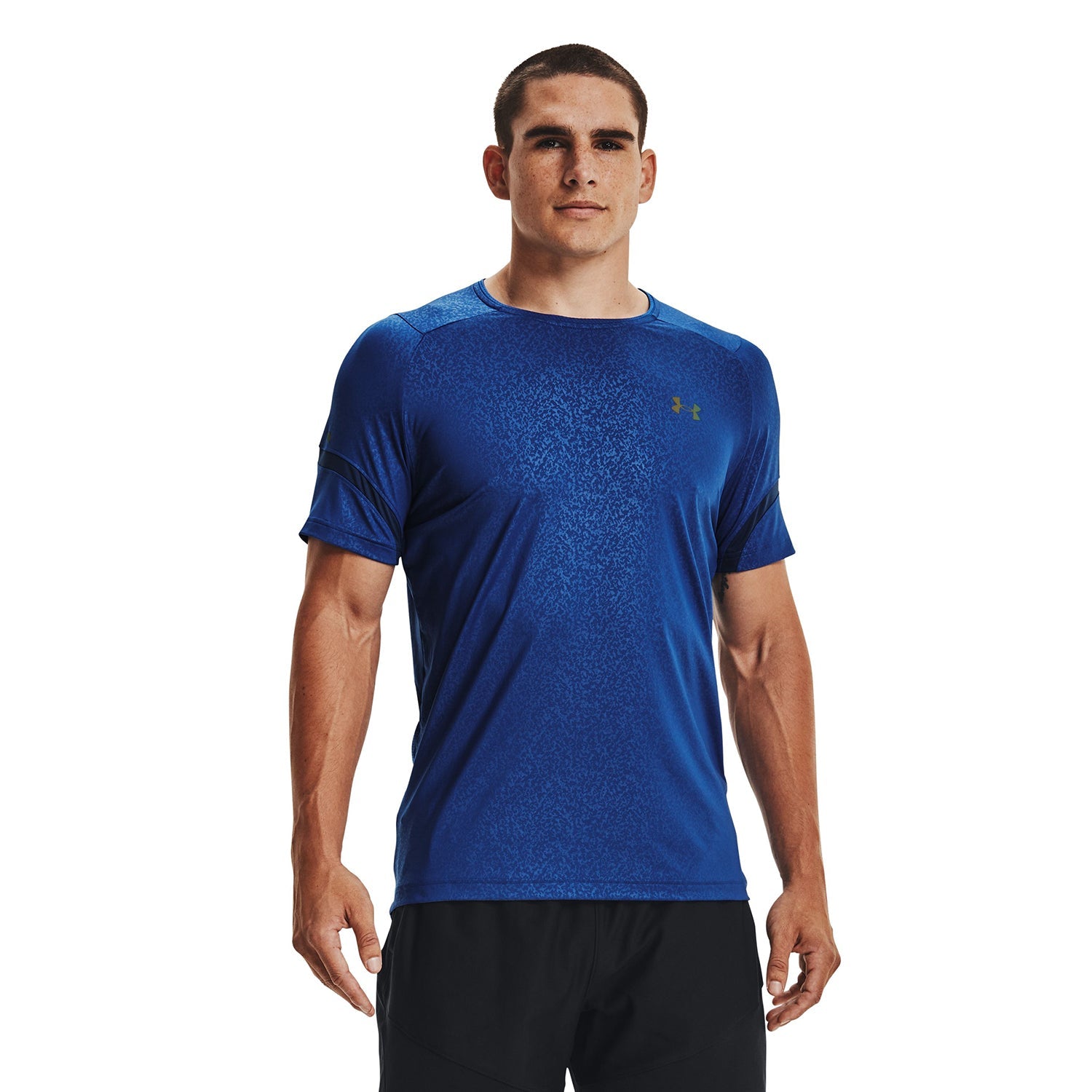 Polera manga corta UA RUSH™ HeatGear® 2.0 Print para hombre