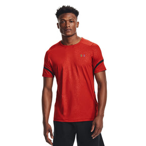 Polera manga corta UA RUSH™ HeatGear® 2.0 Print para hombre