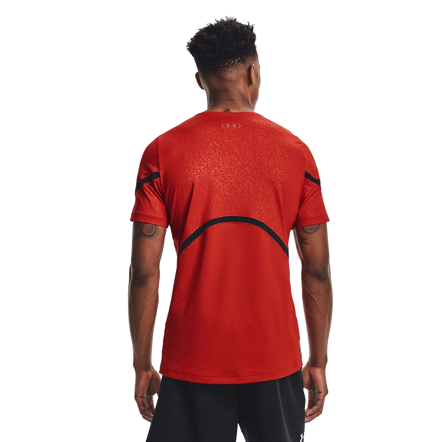 Polera manga corta UA RUSH™ HeatGear® 2.0 Print para hombre