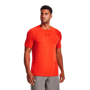 Polera manga corta UA Seamless Wordmark para hombre