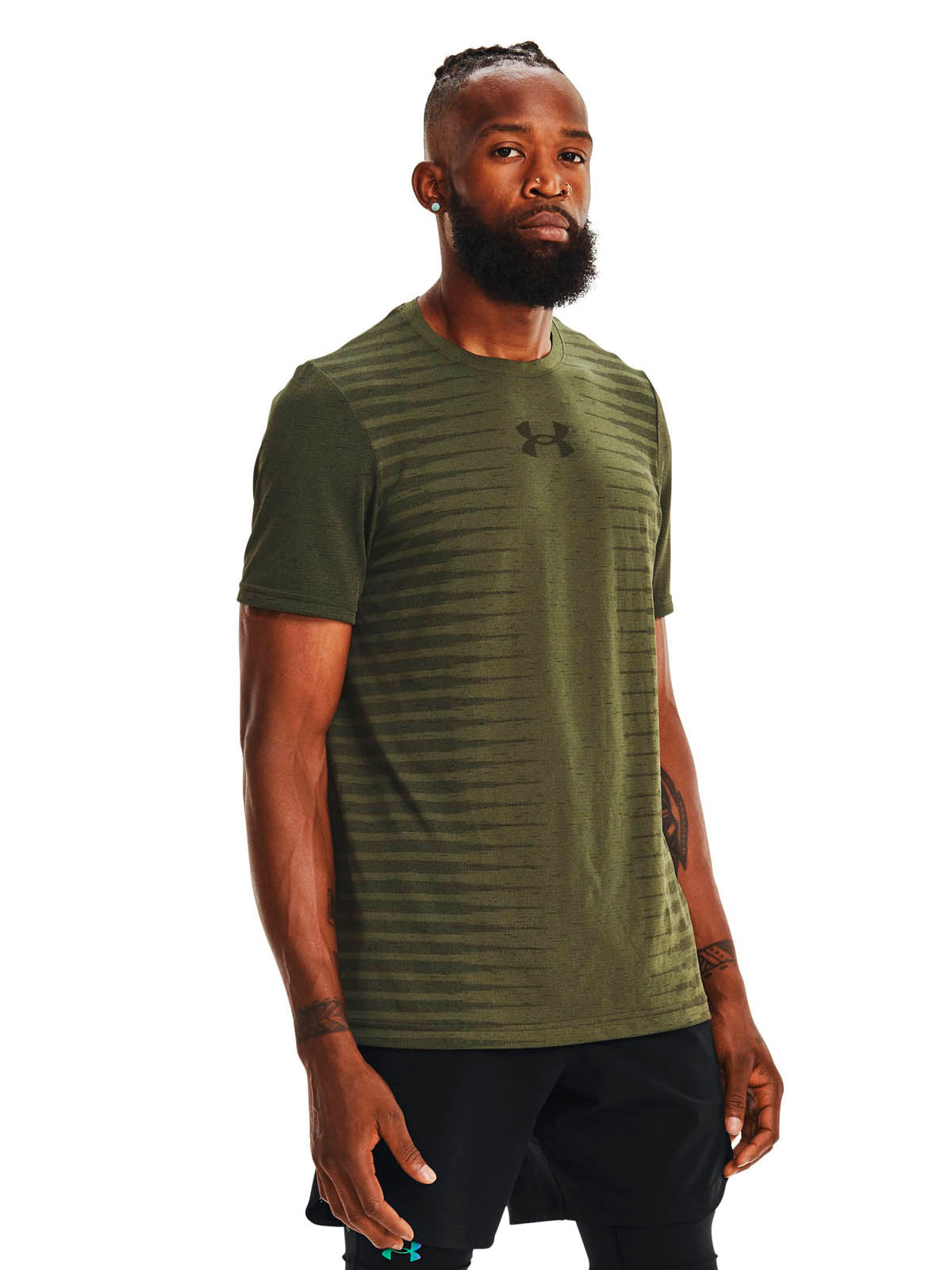 Polera manga corta UA Seamless Wordmark para hombre