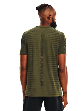 Polera manga corta UA Seamless Wordmark para hombre