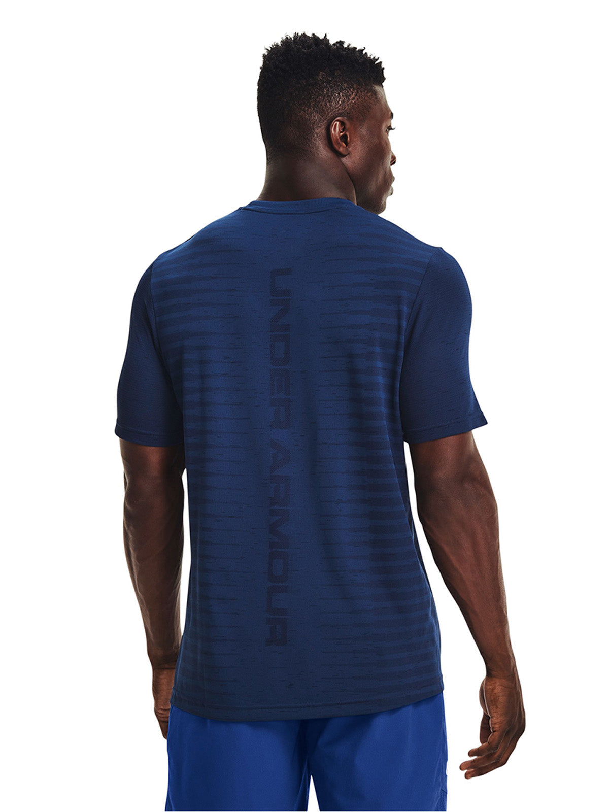 Polera manga corta UA Seamless Wordmark para hombre