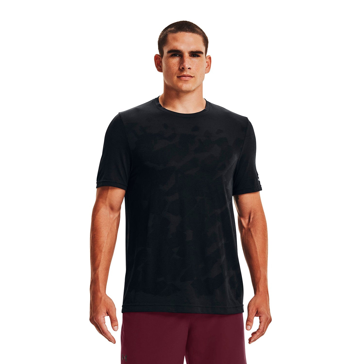 Polera manga corta UA Seamless Camouflage para hombre