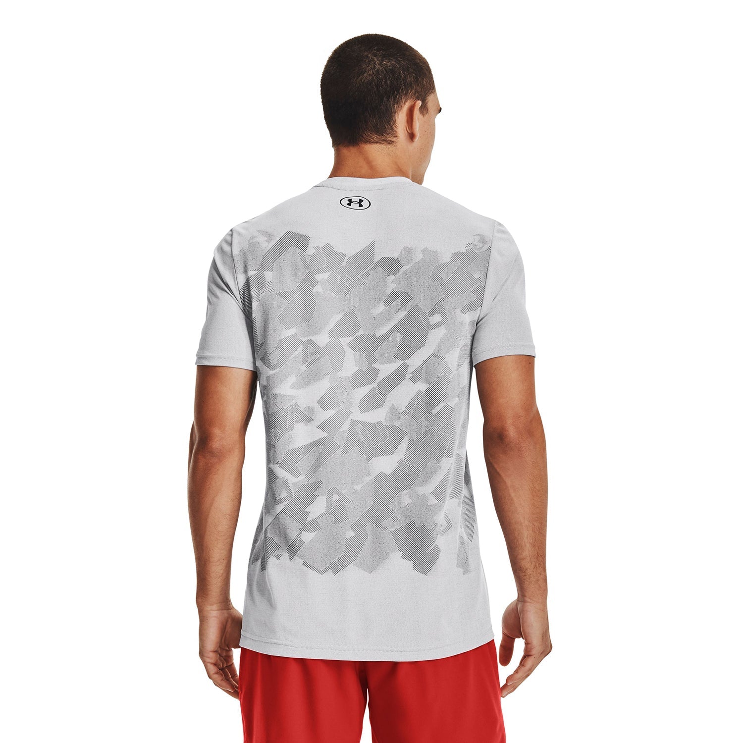 Polera manga corta UA Seamless Camouflage para hombre