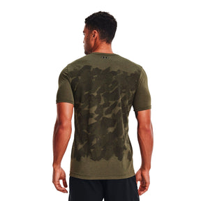 Polera manga corta UA Seamless Camouflage para hombre