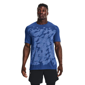 Polera manga corta UA Seamless Camouflage para hombre
