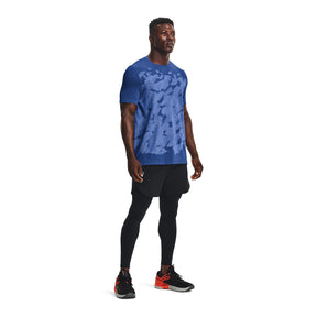 Polera manga corta UA Seamless Camouflage para hombre