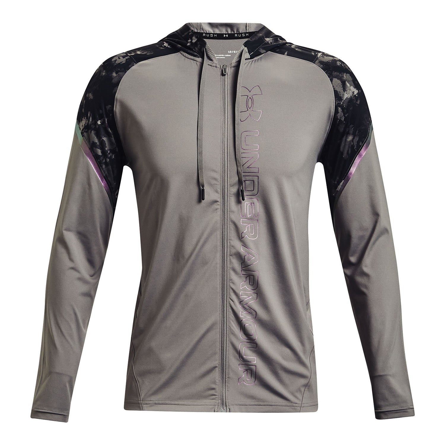 Polerón UA RUSH™ Printed Full-Zip para hombre