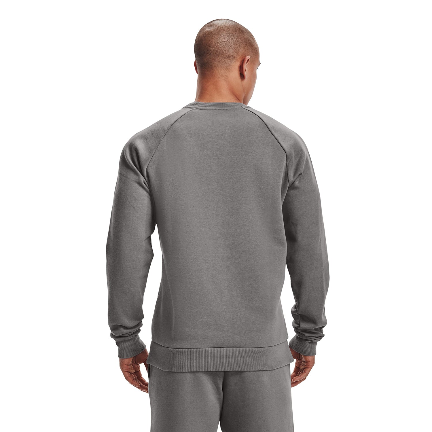 Polera manga larga UA Rival Fleece Camo Script para hombre