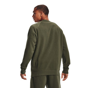 Polera manga larga UA Rival Fleece Camo Script para hombre