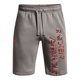 Shorts UA Rival Fleece Camo Script para hombre