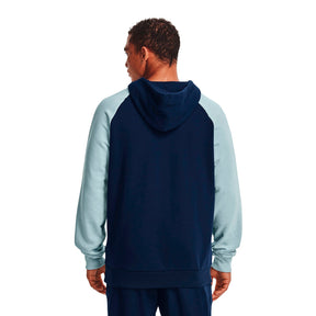 Polerón con gorro UA Rival Fleece Colorblock para hombre