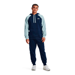 Polerón con gorro UA Rival Fleece Colorblock para hombre