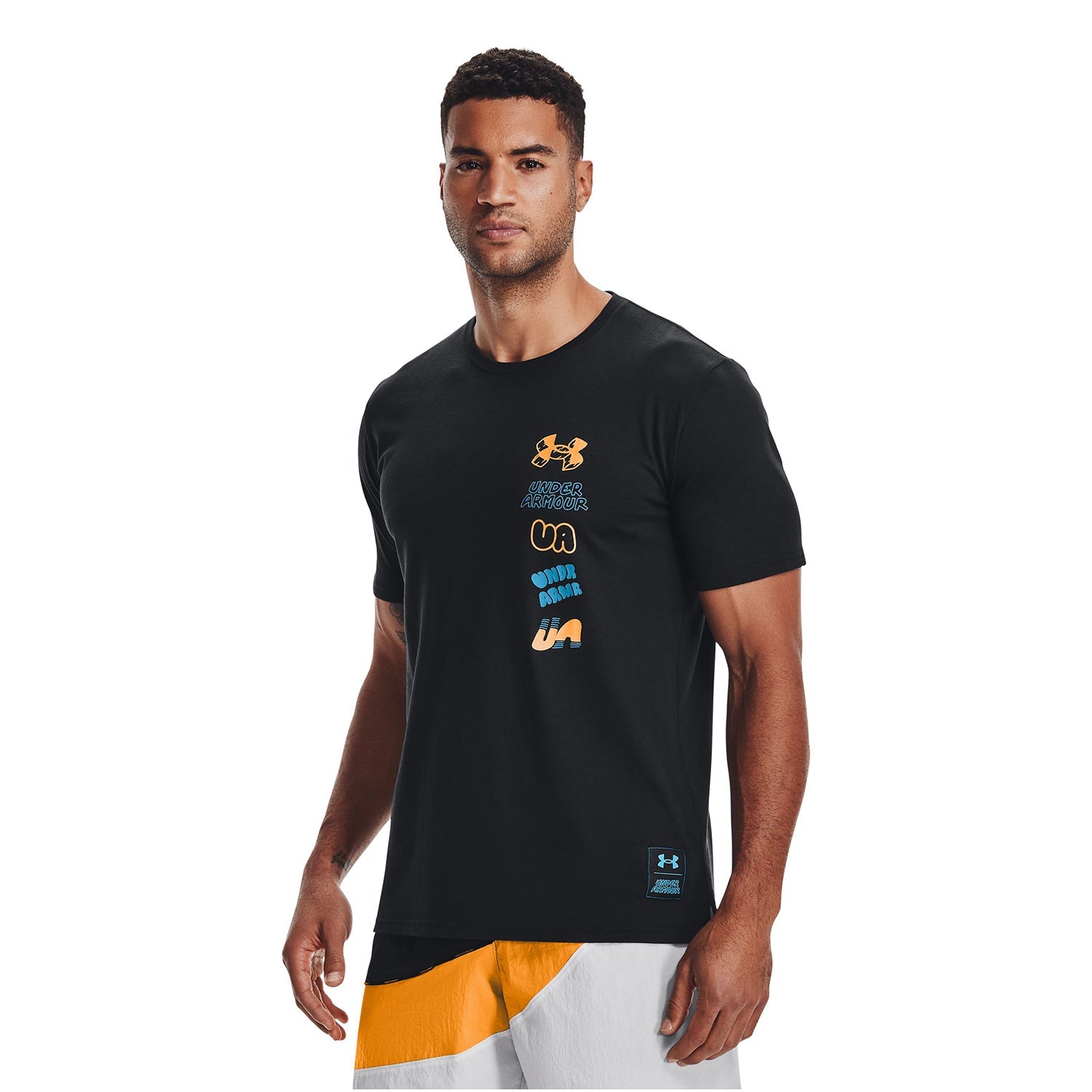 Polera manga corta UA Multi Logo Scribble para hombre