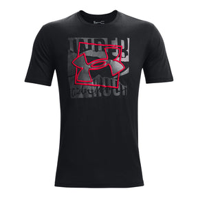 Polera manga corta UA Boxed Symbol Outline para hombre