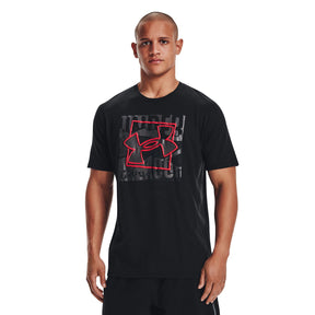 Polera manga corta UA Boxed Symbol Outline para hombre