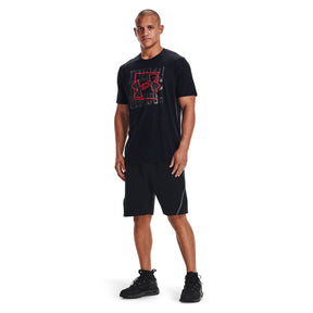 Polera manga corta UA Boxed Symbol Outline para hombre