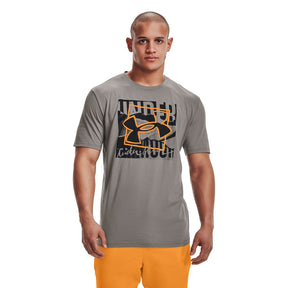 Polera manga corta UA Boxed Symbol Outline para hombre