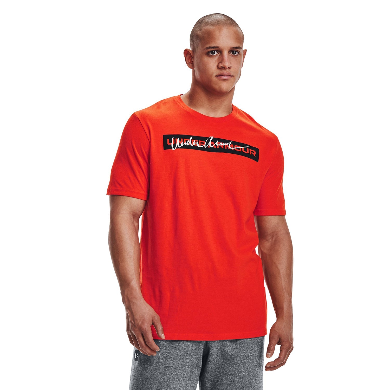 Polera manga corta UA Signature Kettlebell para hombre