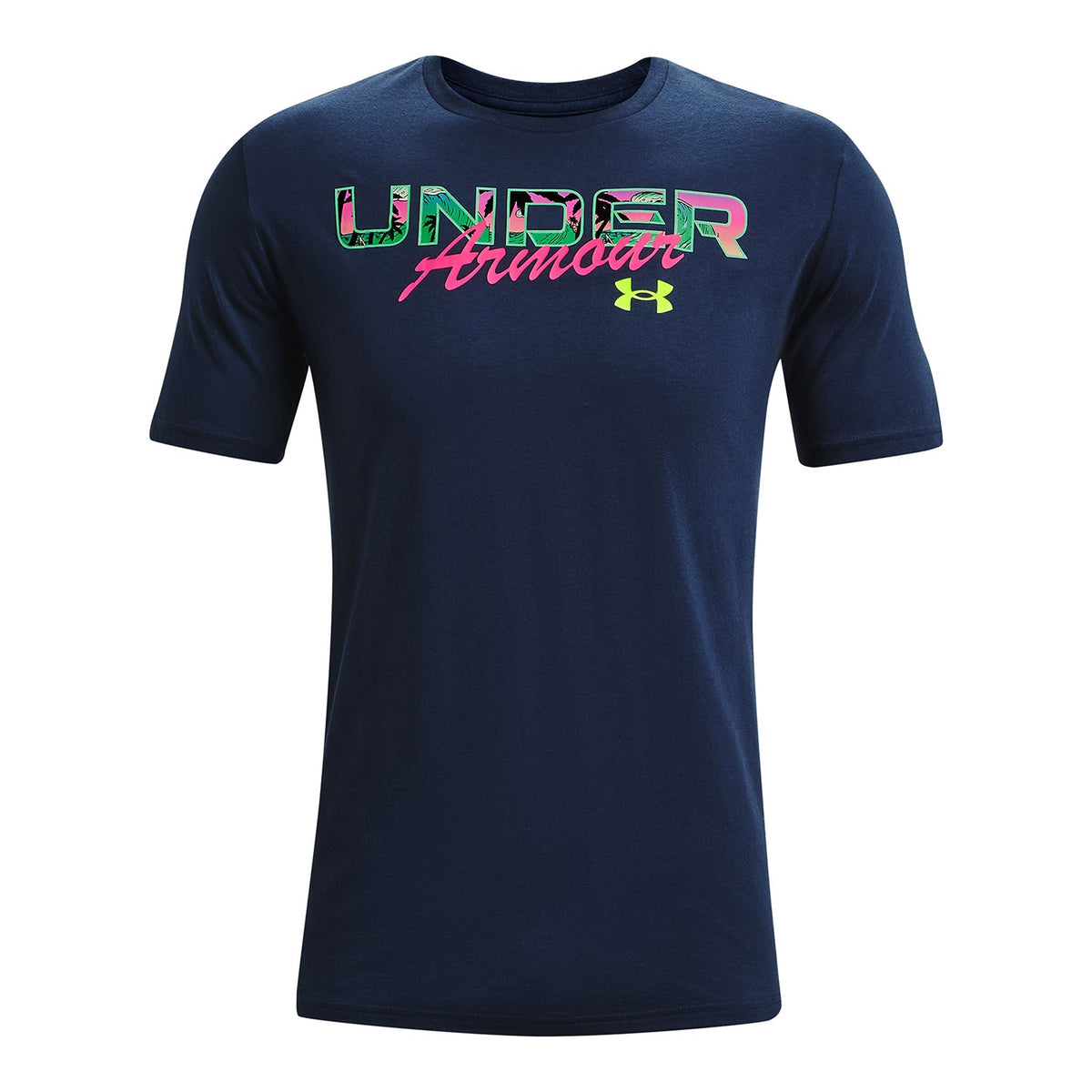 Polera manga corta UA Island Waves para hombre