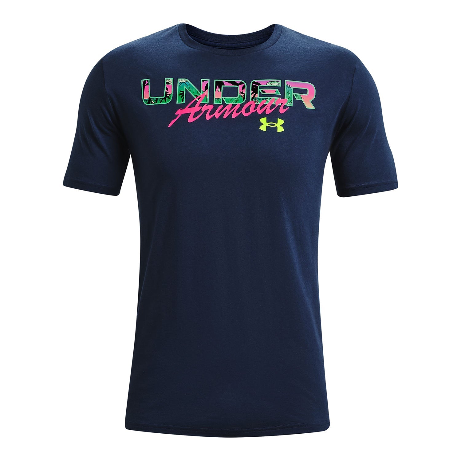 Polera manga corta UA Island Waves para hombre