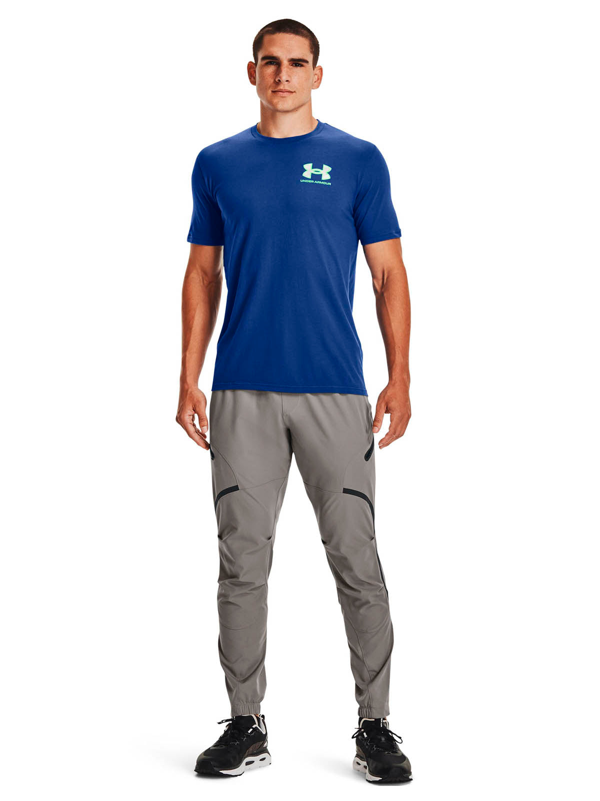 Polera manga corta UA ABC Camo Fill Wordmark para hombre