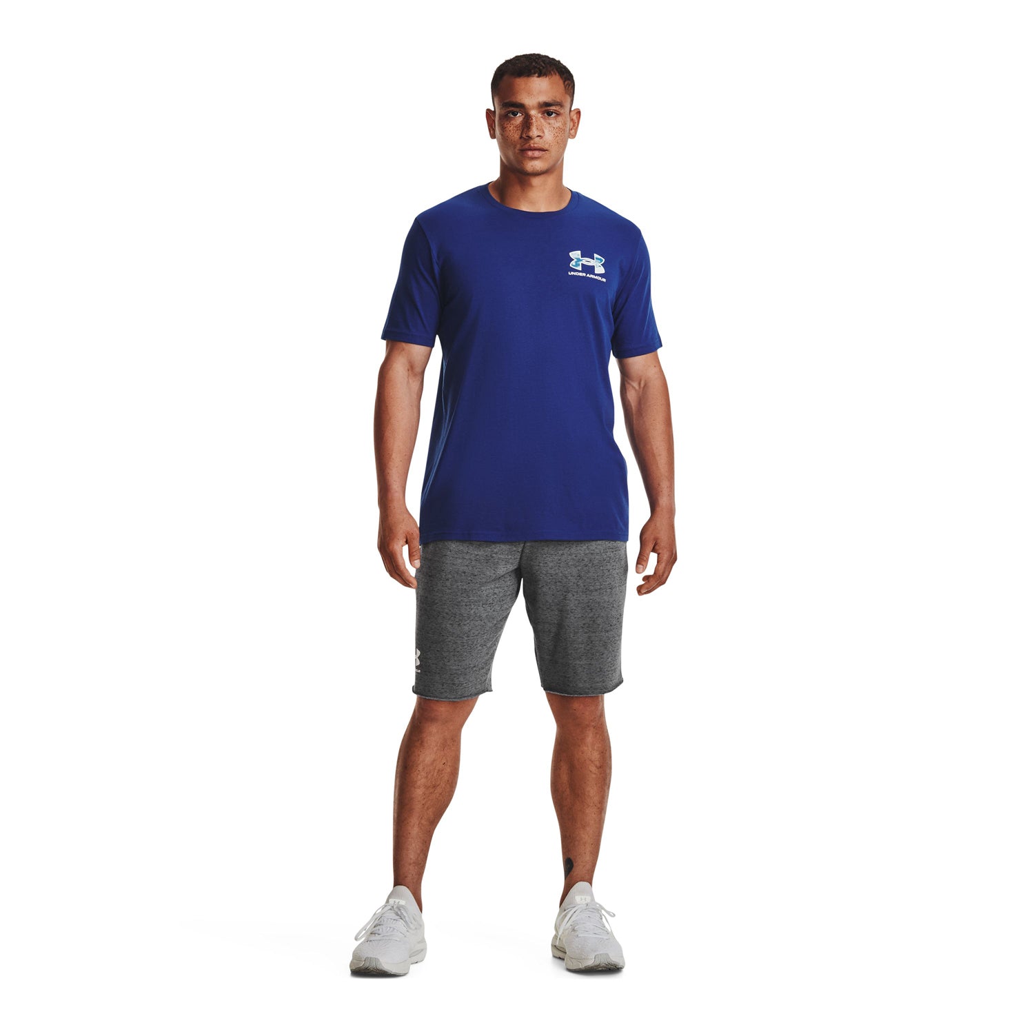 Polera manga corta UA ABC Camo Fill Wordmark para hombre