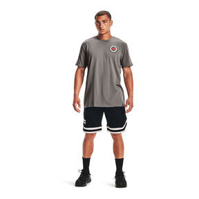 Polera manga corta UA Alma Mater Crest para hombre