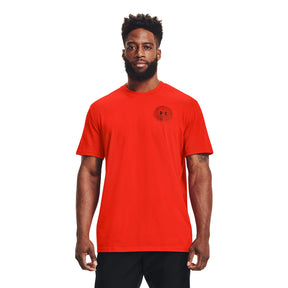 Polera manga corta UA Alma Mater Crest para hombre